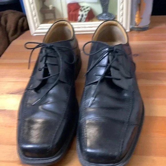 Rockport Men’s Dress Shoe  Black Leather 13W - Picture 4 of 9